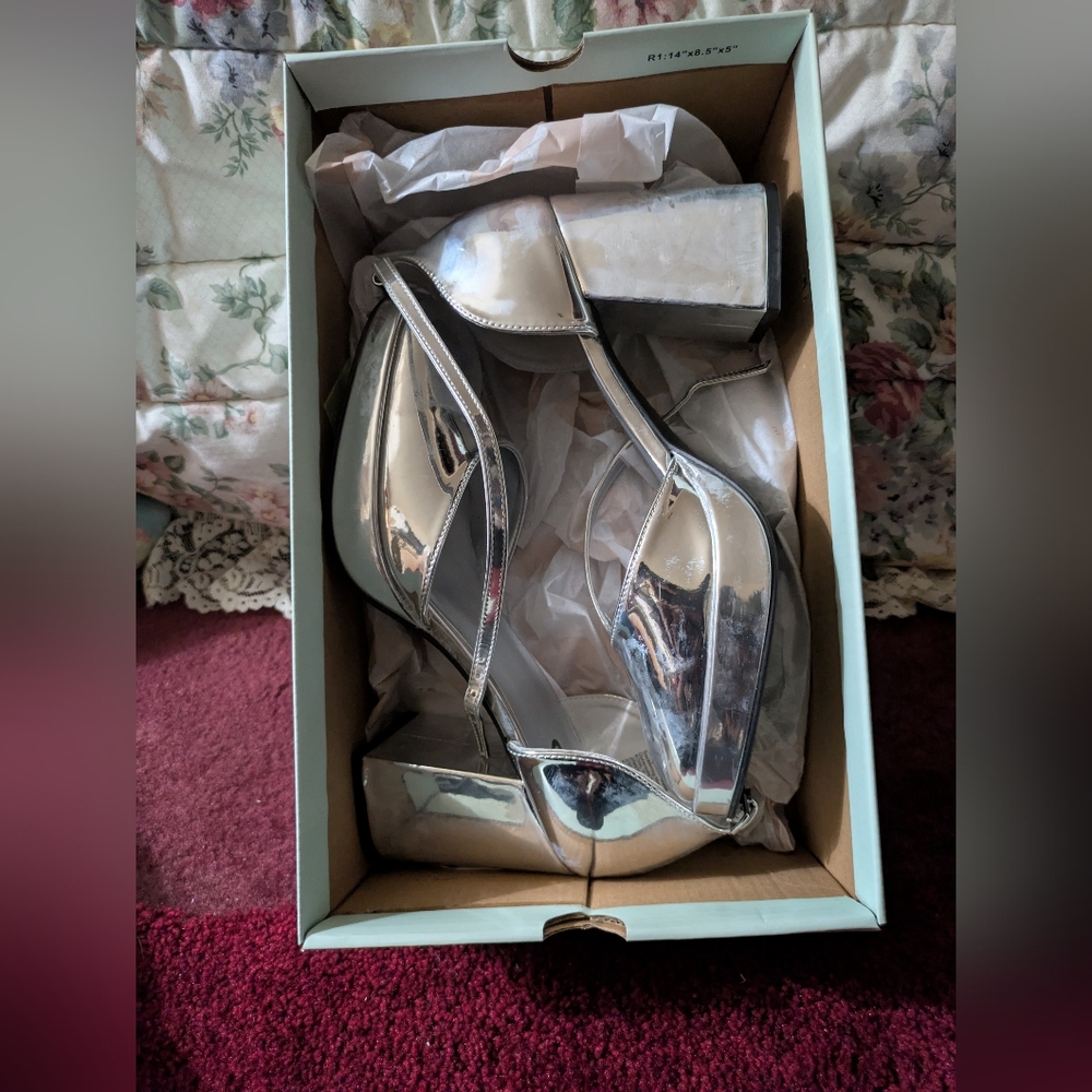Silver Platform Heels
